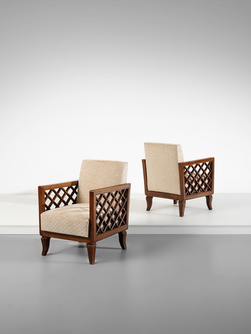 ITALO GAMBERINI attributed. Pair of armchairs. (1 of 2)