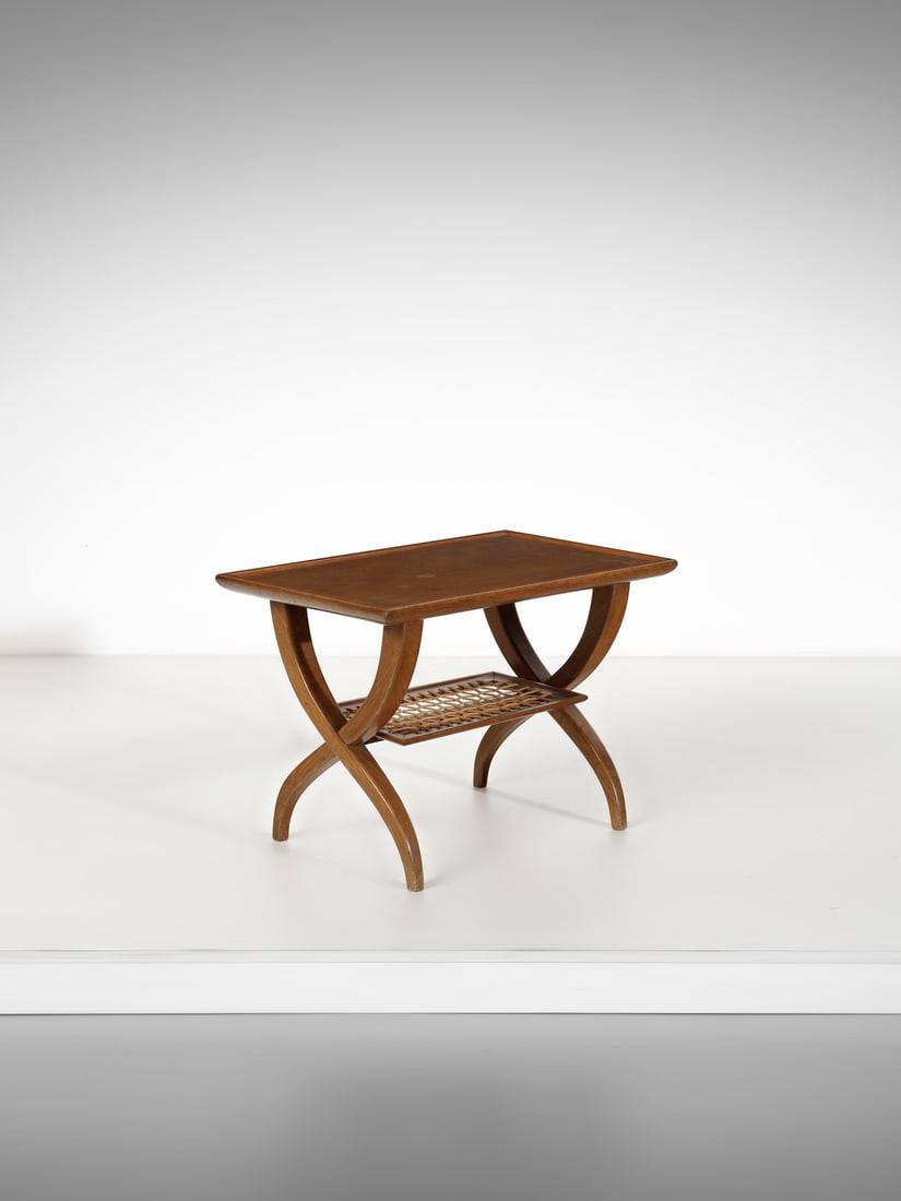 GUGLIELMO PECORINI Two-tier coffee table. (1 of 2)