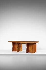 GIO PONTI Large nine drawer center desk. (1 of 6)