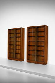 GIO PONTI Pair of bookcases with sliding doors. (1 of 5)
