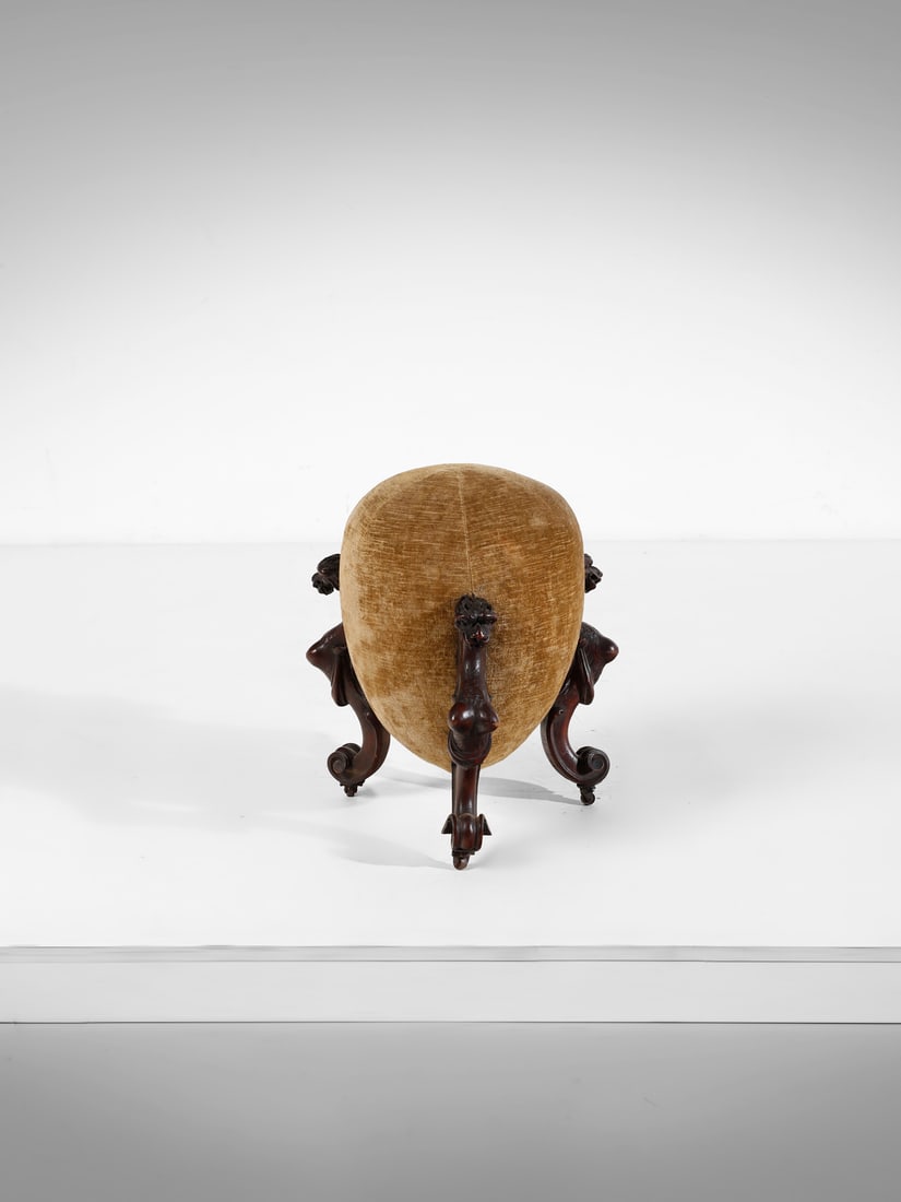 VALENTINO PANCERA BESAREL attributed. Stool, Venice.