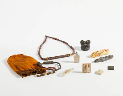 Lot of 10 traditional votive and sexual-themed objects.Thailand and Indonesia, 20th century.: Lot of 10 traditional votive and sexual-themed objects.Thailand and Indonesia, 20th century. . Cm 11,00 x 16,00. Measurements refer to the largest object.