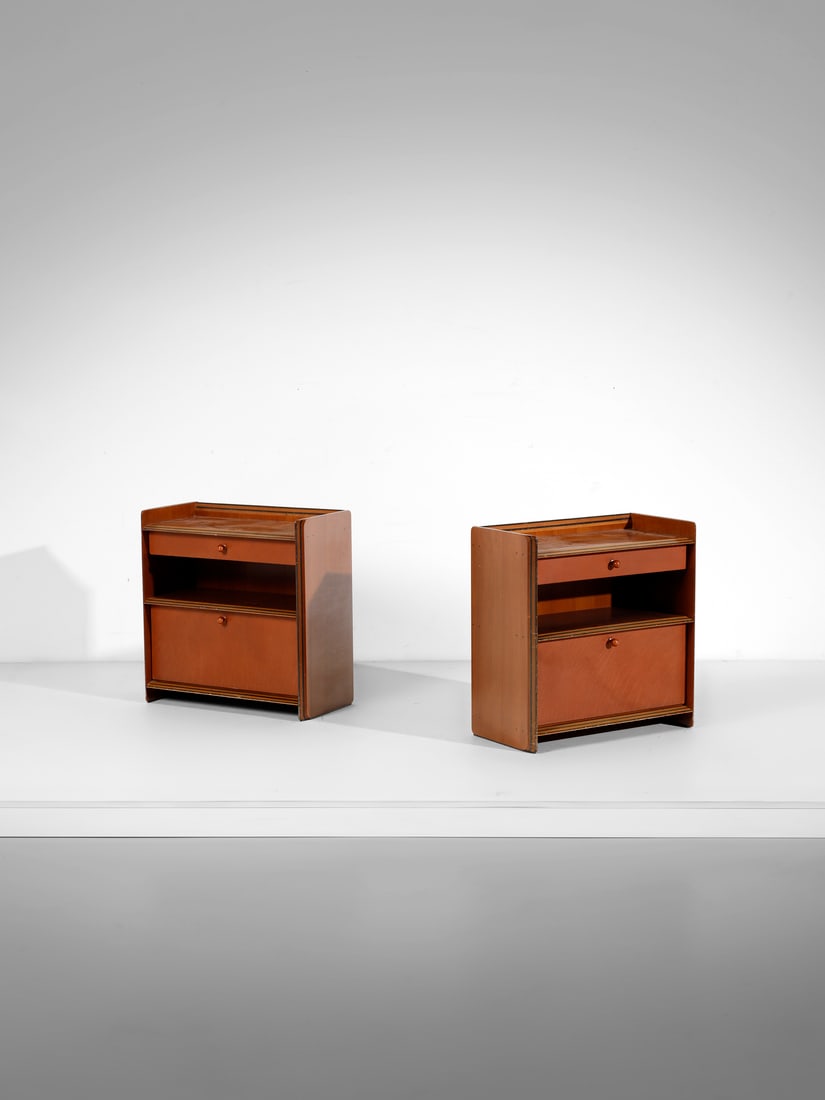 AFRA (1937-2011) & TOBIA (n. 1935) SCARPA Coppia di comodini della serie Artona per Maxalto, Italia. (1 of 3)