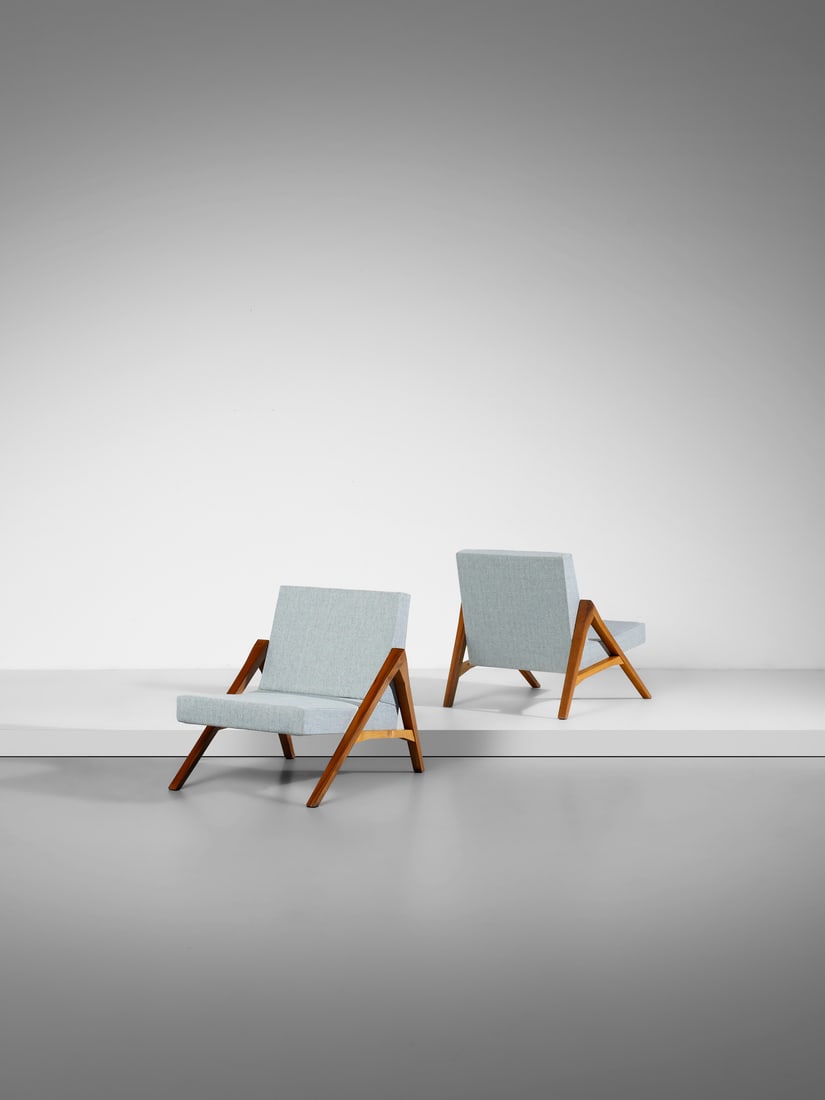 GASTONE RINALDI Rare pair of armchairs for Rima, Padua. (1 of 3)