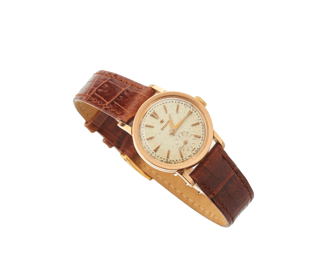 ZENITH Orologio da donna in oro 18k .: ZENITH Orologio da donna in oro 18k . . . Mechanical movementCase: 25 mmNon-original buckleIn working order