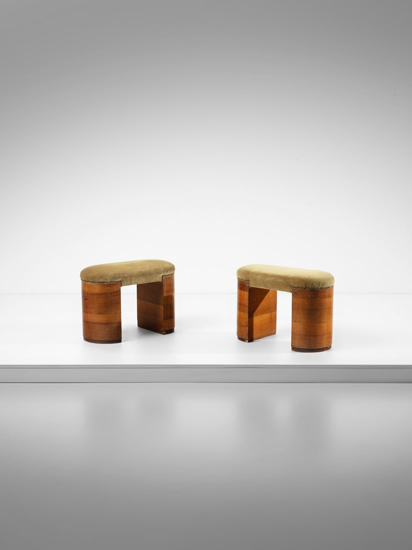 OSVALDO BORSANI attributed. Pair of benches. (1 of 2)