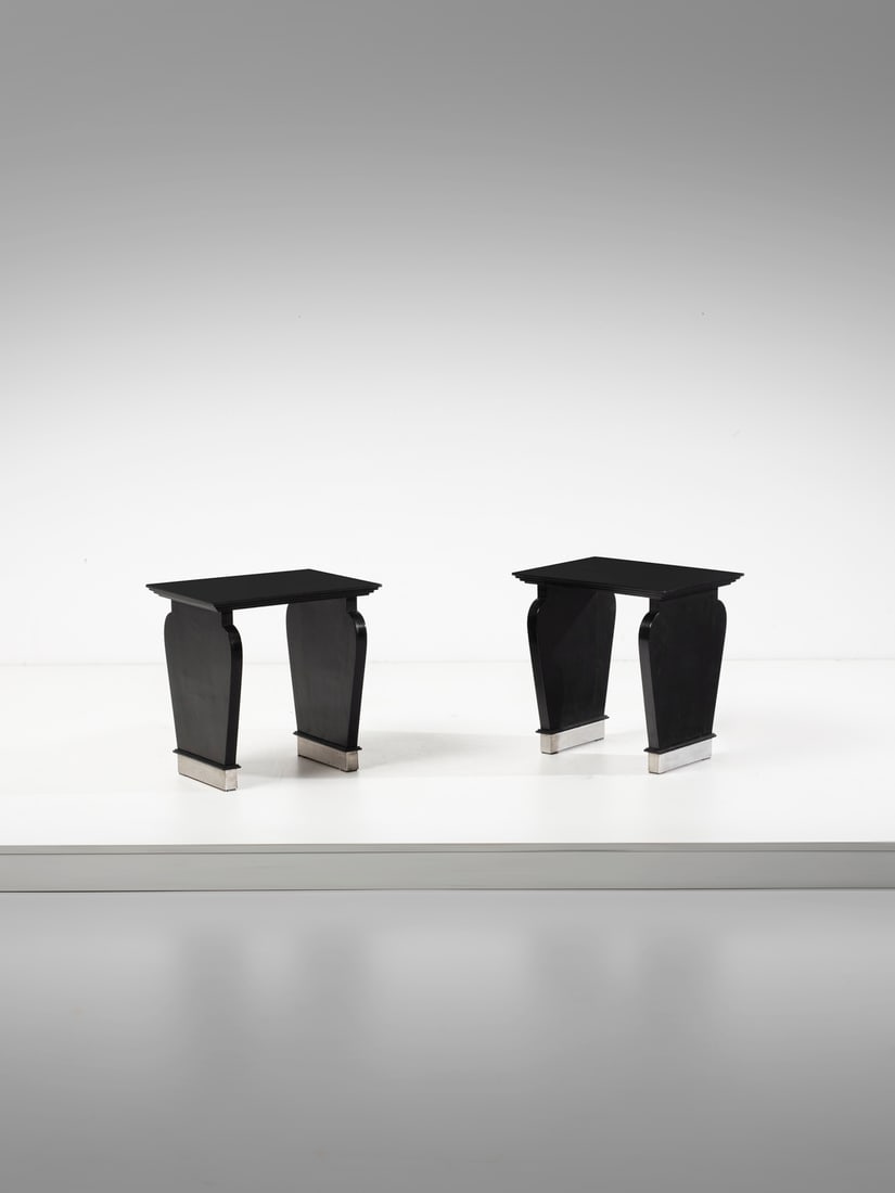 MANIFATTURA ITALIANA Pair of stools. (1 of 3)