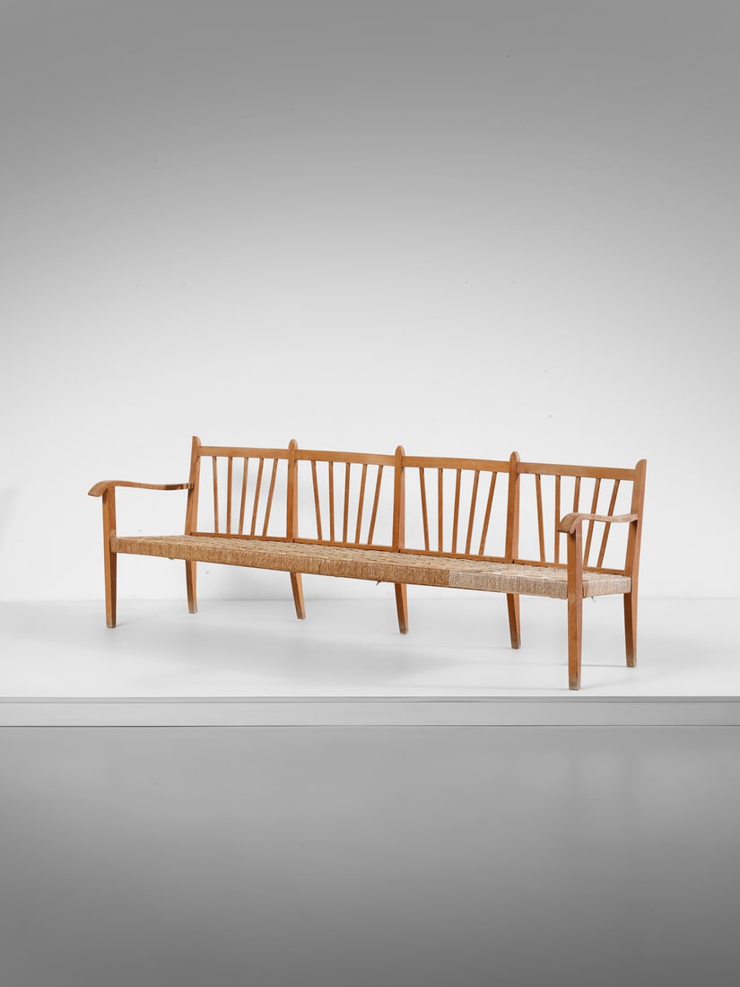 MANIFATTURA ITALIANA Four-seater bench. (1 of 3)