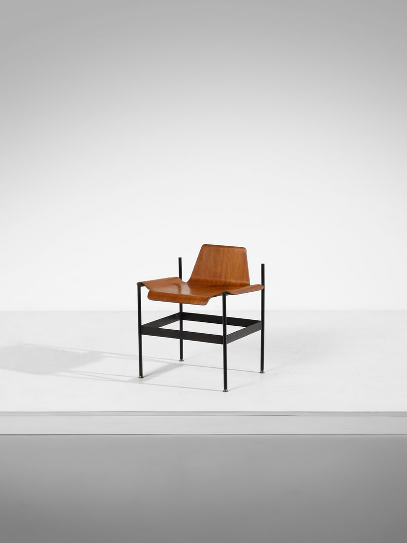 EUGENIA ALBERTI REGGIO (XX) & RINALDO SCAIOLI (1928-2014) Chair for La Permanente Mobili, Cantù. (1 of 3)