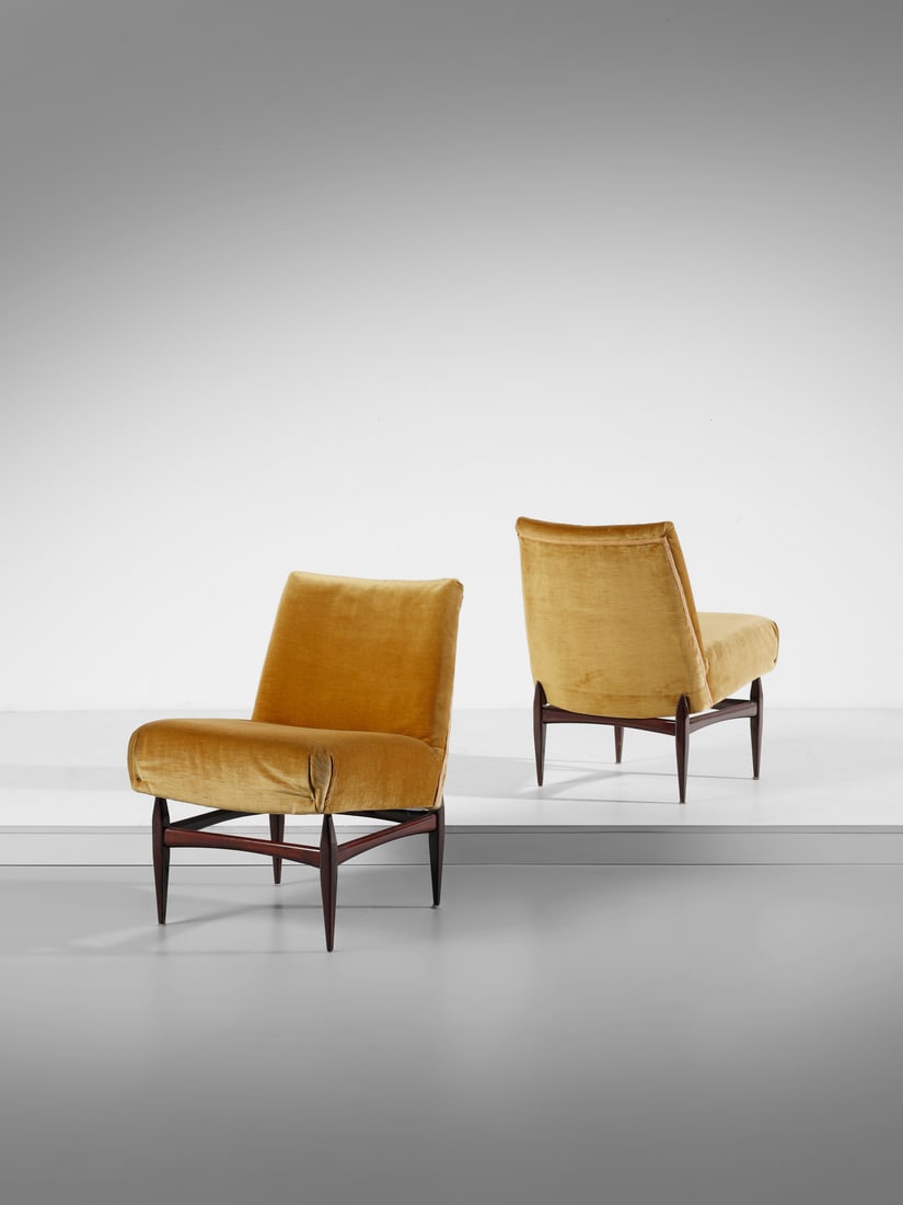 MANIFATTURA ITALIANA Pair of lounge chairs. (1 of 3)