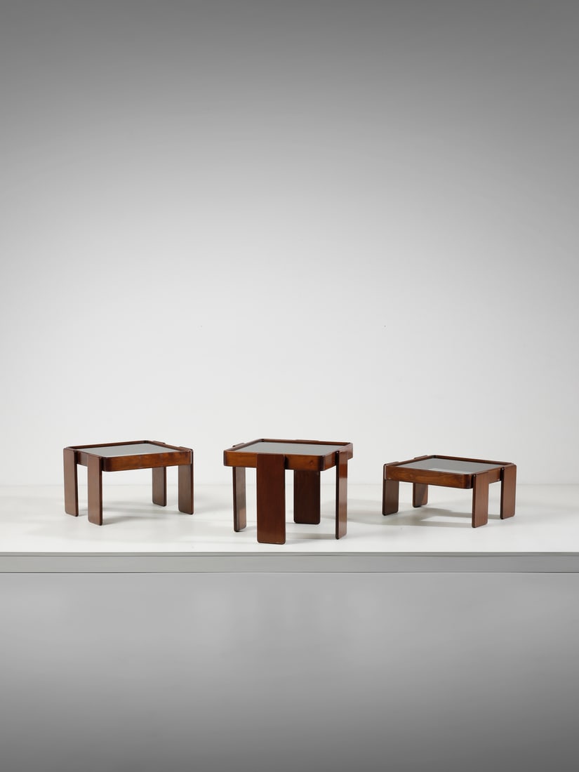 GIANFRANCO FRATTINI Three modular tables for Cassina, Meda. (1 of 3)