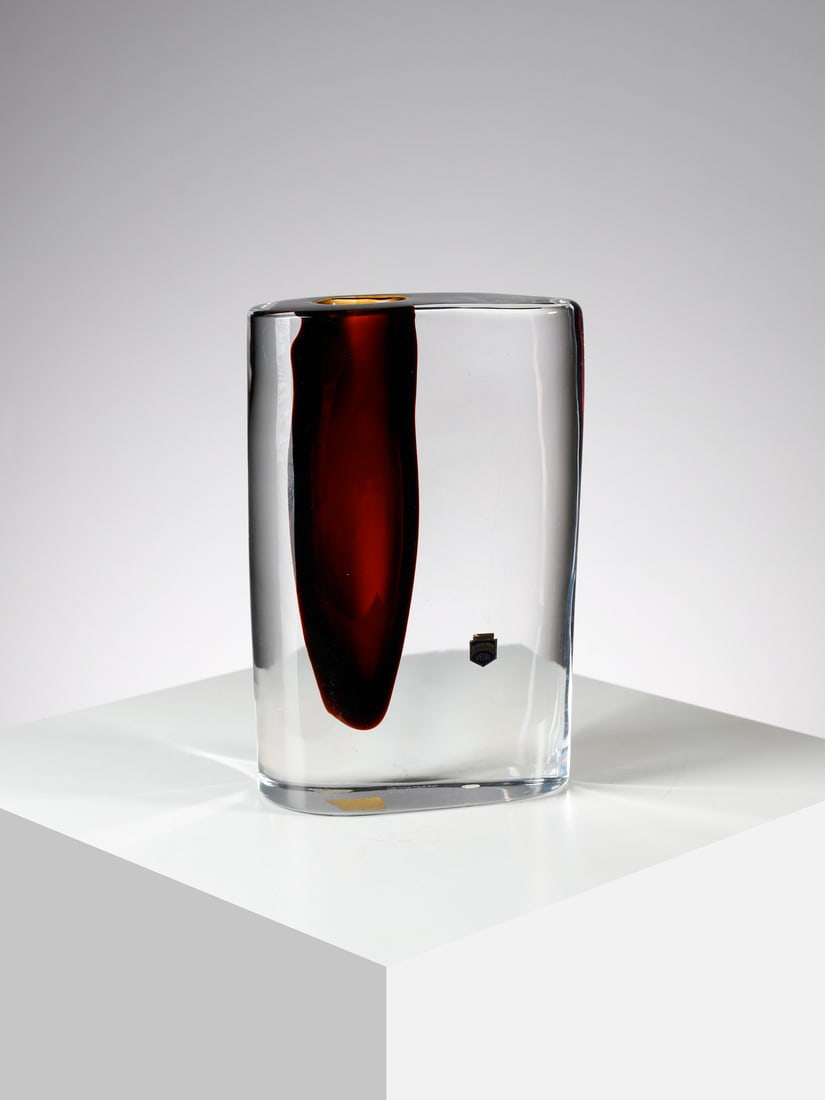 ANTONIO DA ROS Vase from the Momento series, execution by Cenedese, Murano. (1 of 4)