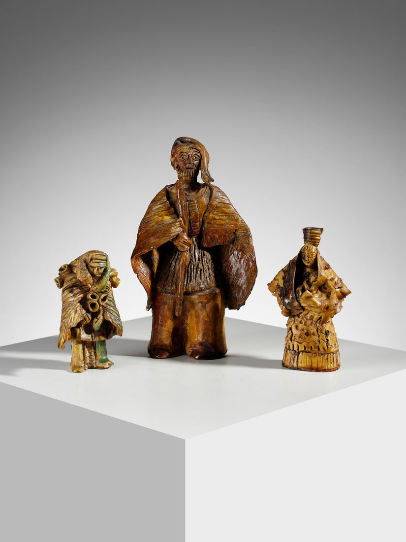 CLAUDIO PULLI Three characters in traditional Sardinian clothes, Selargius . (1 of 3)