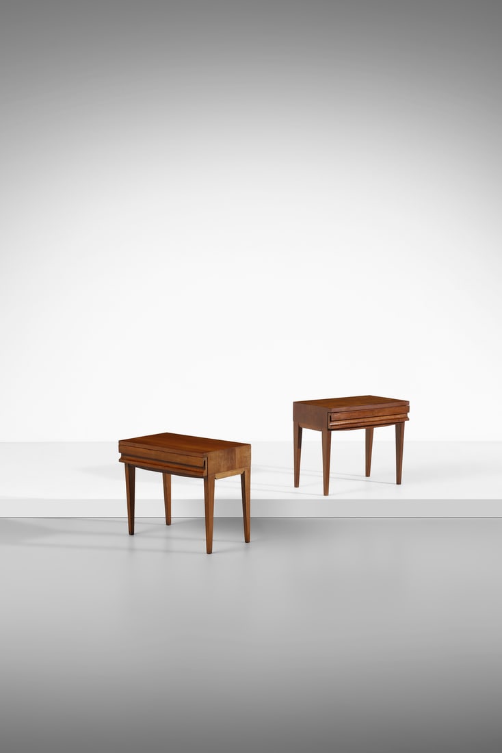 ICO PARISI Pair of bedside tables. (1 of 4)