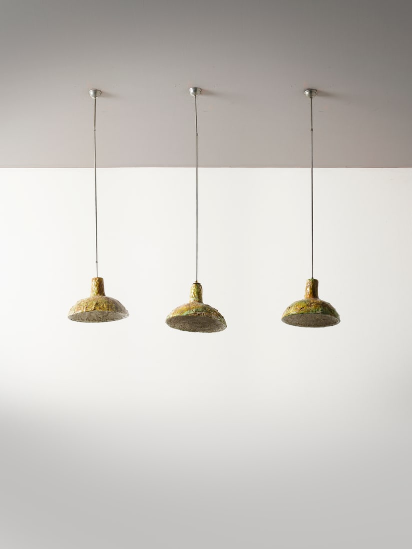 MANIFATTURA ITALIANA Three pendant lamps. (1 of 2)
