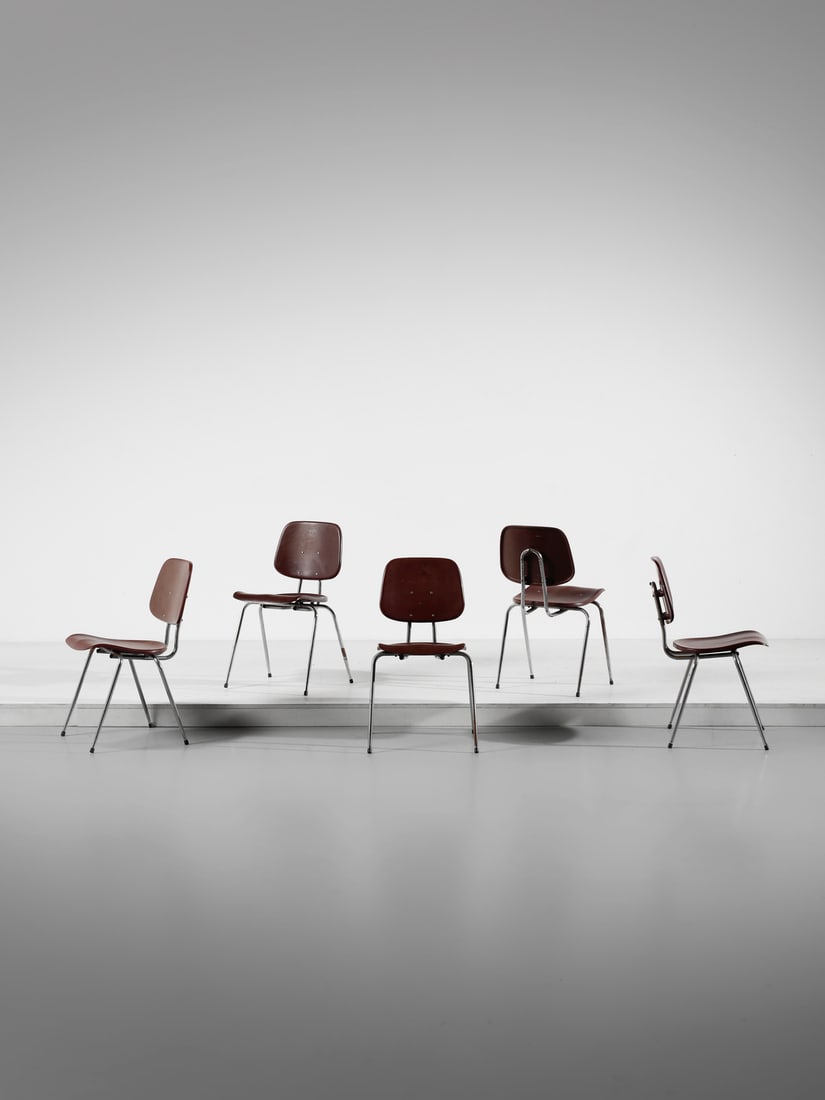 GIORGIO RINALDI Five DU 253 chairs for Rima, Padua. (1 of 3)