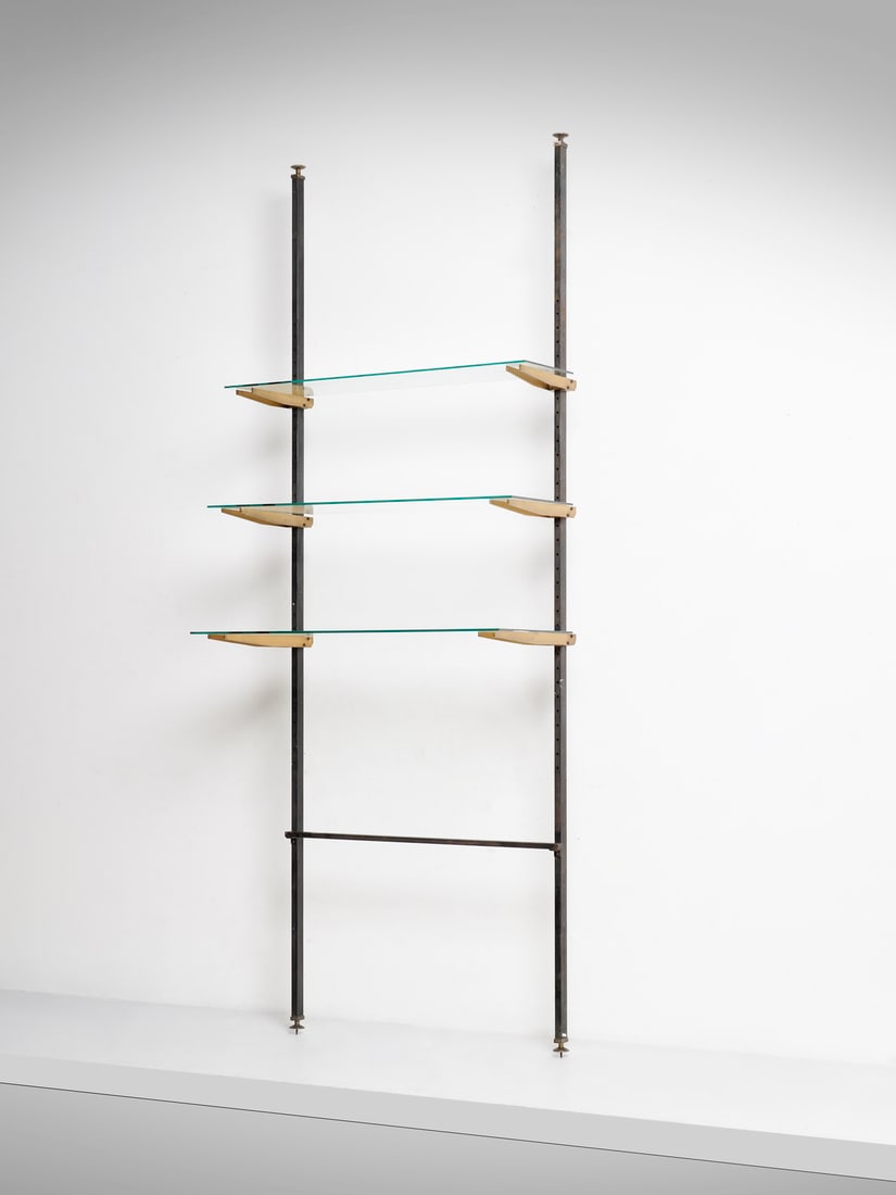 MANIFATTURA ITALIANA Three-shelf bookcase. (1 of 2)