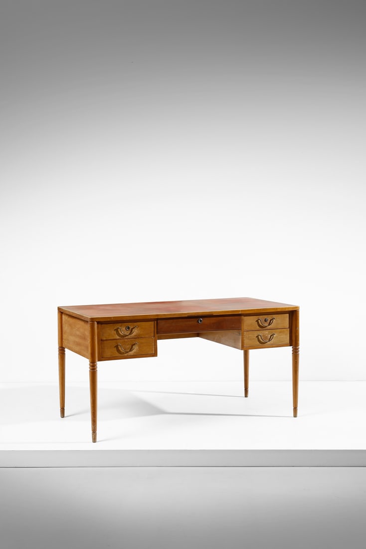 PAOLO BUFFA Writing desk executed by Serafino Arrighi, Cantù. (1 of 7)