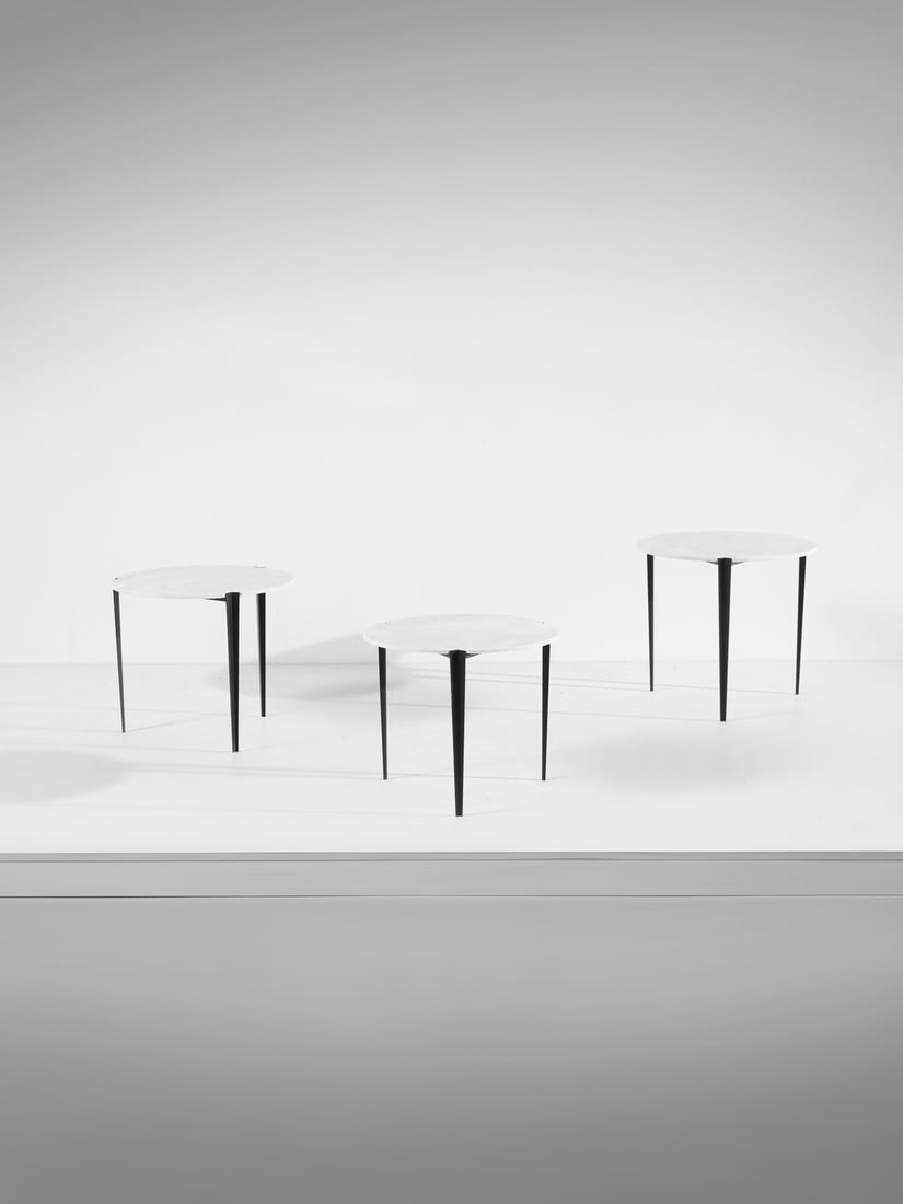 OSVALDO BORSANI Three coffee tables from the T61 series for Tecno, Varedo. (1 of 2)