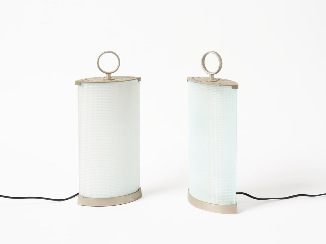 GIO PONTI . Pair of 2503 table lamps for Fontana Arte, Milan (1 of 2)