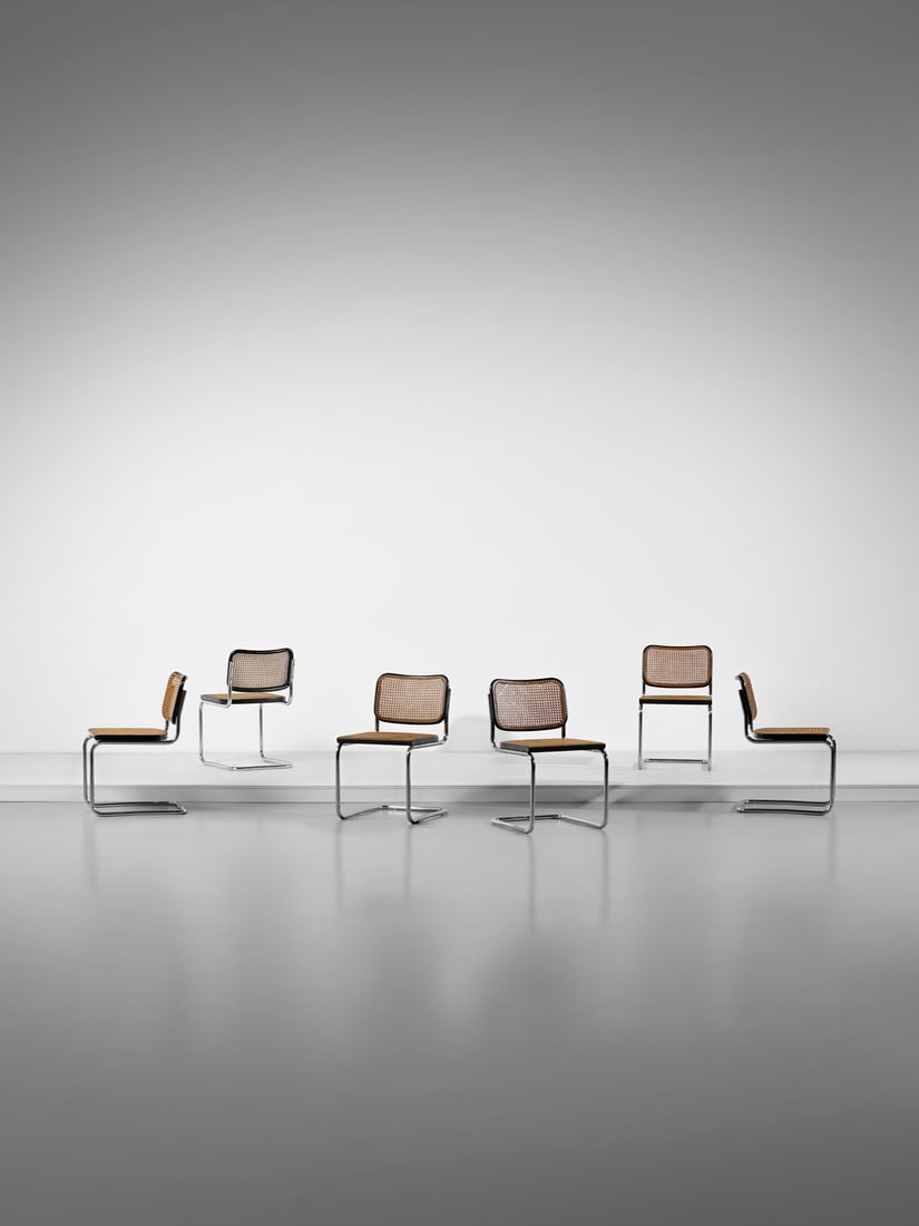 MARCEL BREUER Six Cesca chairs for Gavina, San Lazzaro di Savena. (1 of 2)