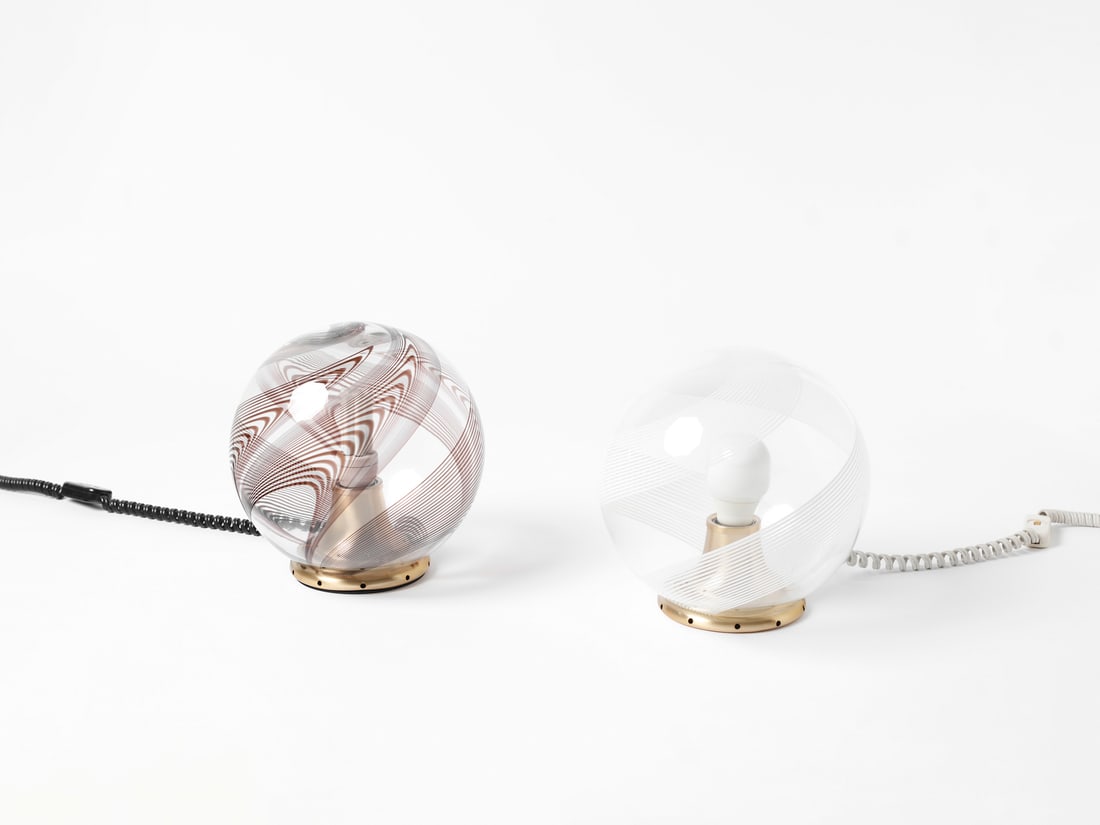 LA MURRINA Two table lamps, Murano. (1 of 2)