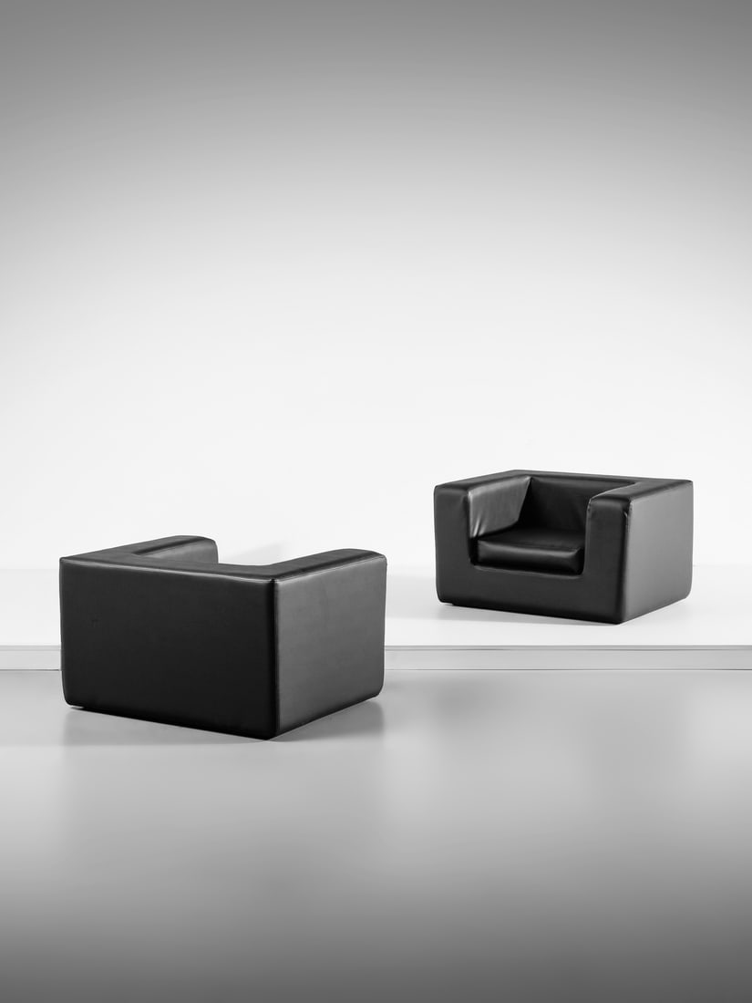 WILLIE LANDELS Pair of Throw Away armchairs for per Zanotta, Nova Milanese. (1 of 3)