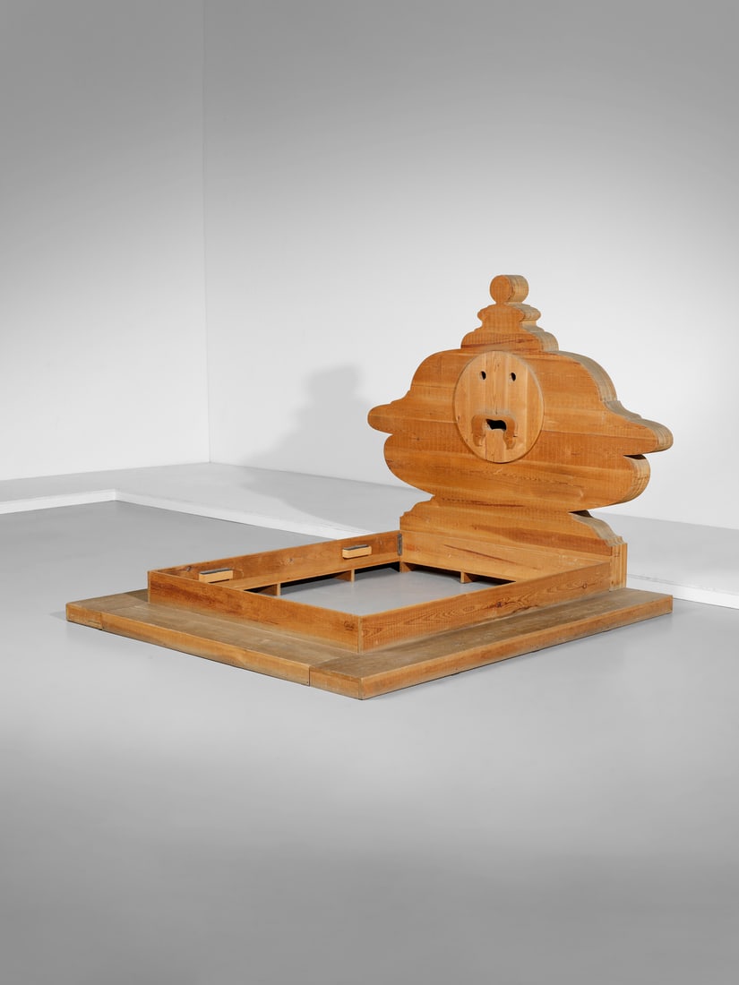 MARIO CEROLI Bocca della VeritàDouble bed for Poltronova, Florence. (1 of 6)