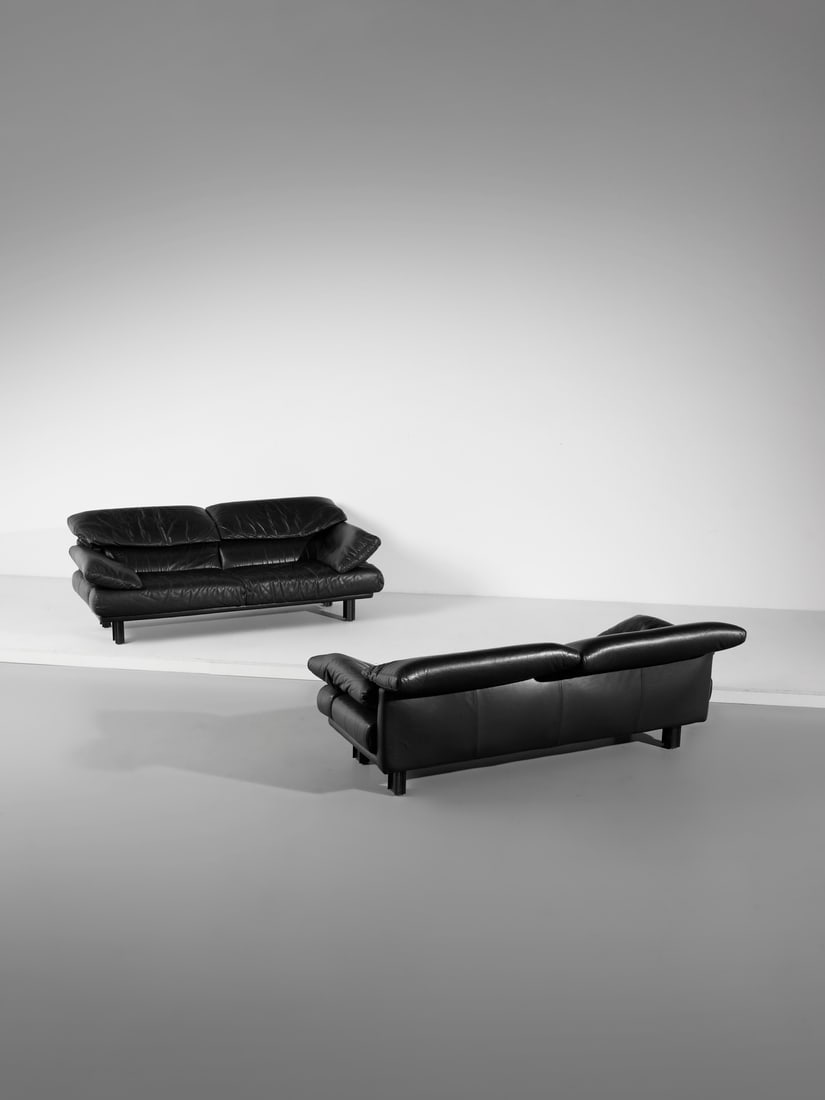 PAOLO PIVA Pair of two-seater Alanda sofa for B&B Italia. (1 of 3)