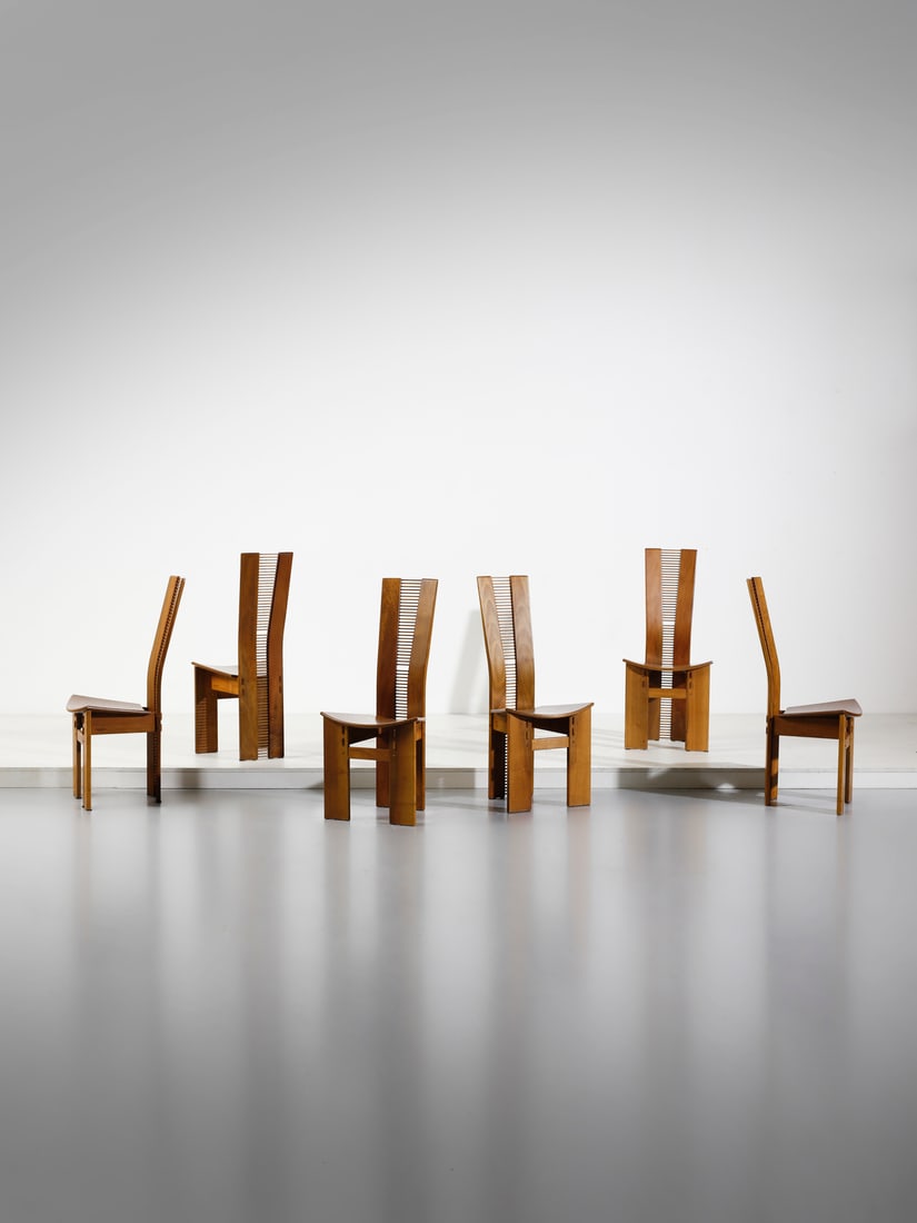 OFFICINA RIVADOSSI Six Carinzia chairs, Nave. (1 of 4)