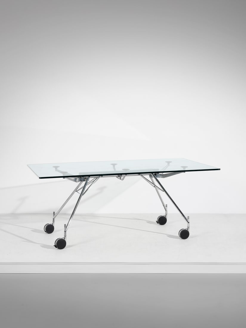FOSTER NORMAN Table on wheels from the Nomos series for Tecno, Varedo. (1 of 3)