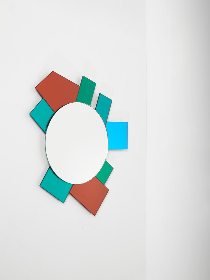 ETTORE SOTTSASS Mirror from the Gli specchi di Dioniso series (model 6) for Glas Italia, Macherio. (1 of 2)