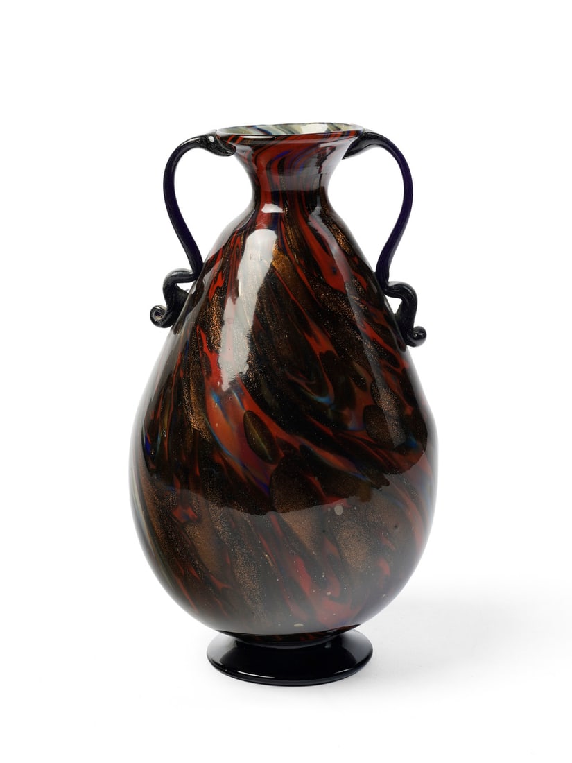 FRATELLI TOSO Two-handled vase. (1 of 2)