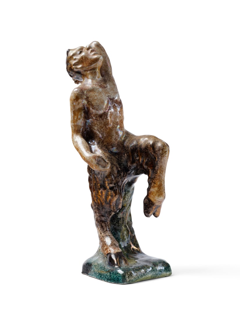 ZULIMO ARETINI Dancing FaunAll-round sculpture. (1 of 3)