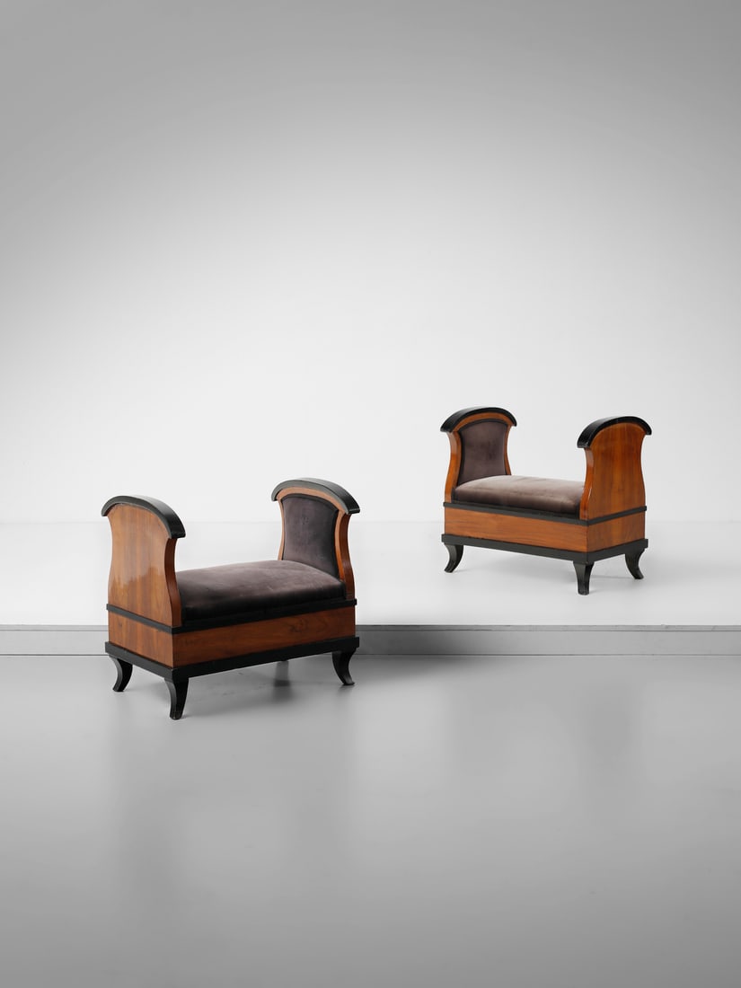 MANIFATTURA ITALIANA Pair of Déco style benches. (1 of 2)