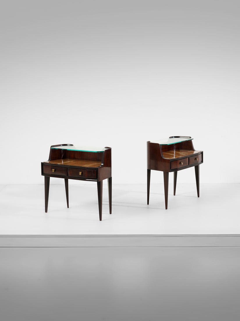 CONSORZIO EXPO MOBILI CANTU' Pair of bedside tables. (1 of 2)