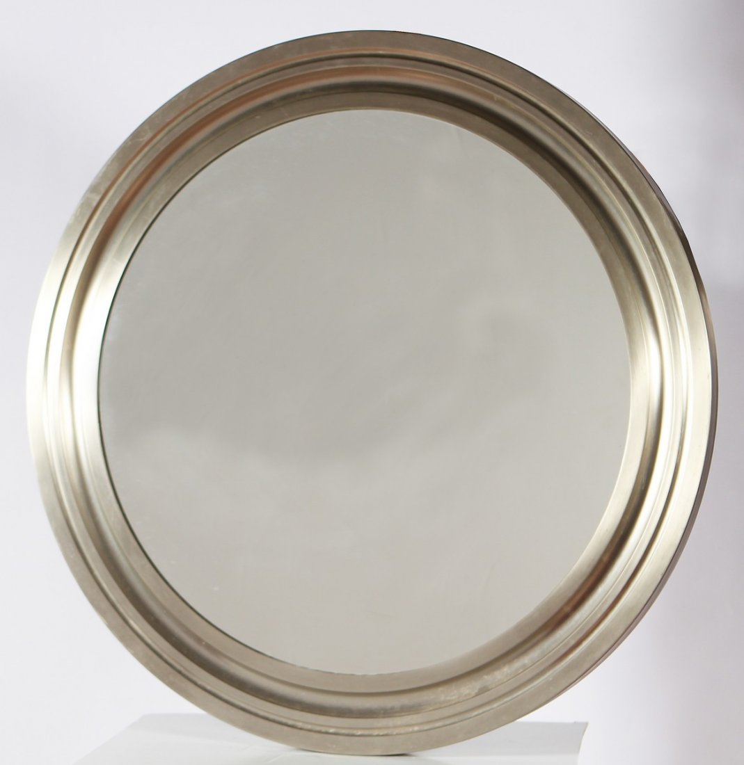 SERGIO MAZZA Specchio.: MAZZA SERGIO (n. 1931) Specchio. Metallo e vetro. Cm 4,00 x 83,00. Prodotto per Artemide, Milano.