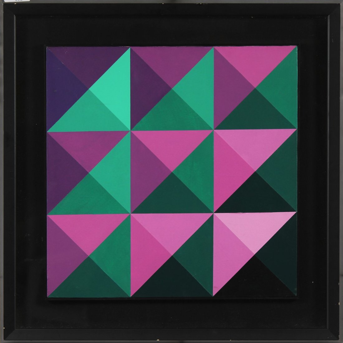 HANS JORG GLATTFELDER Senza titolo.: GLATTFELDER HANS JORG (n. 1939) Senza titolo. Olio su tela . Cm 50,00 x 50,00. Firma al retro. Cornice presente