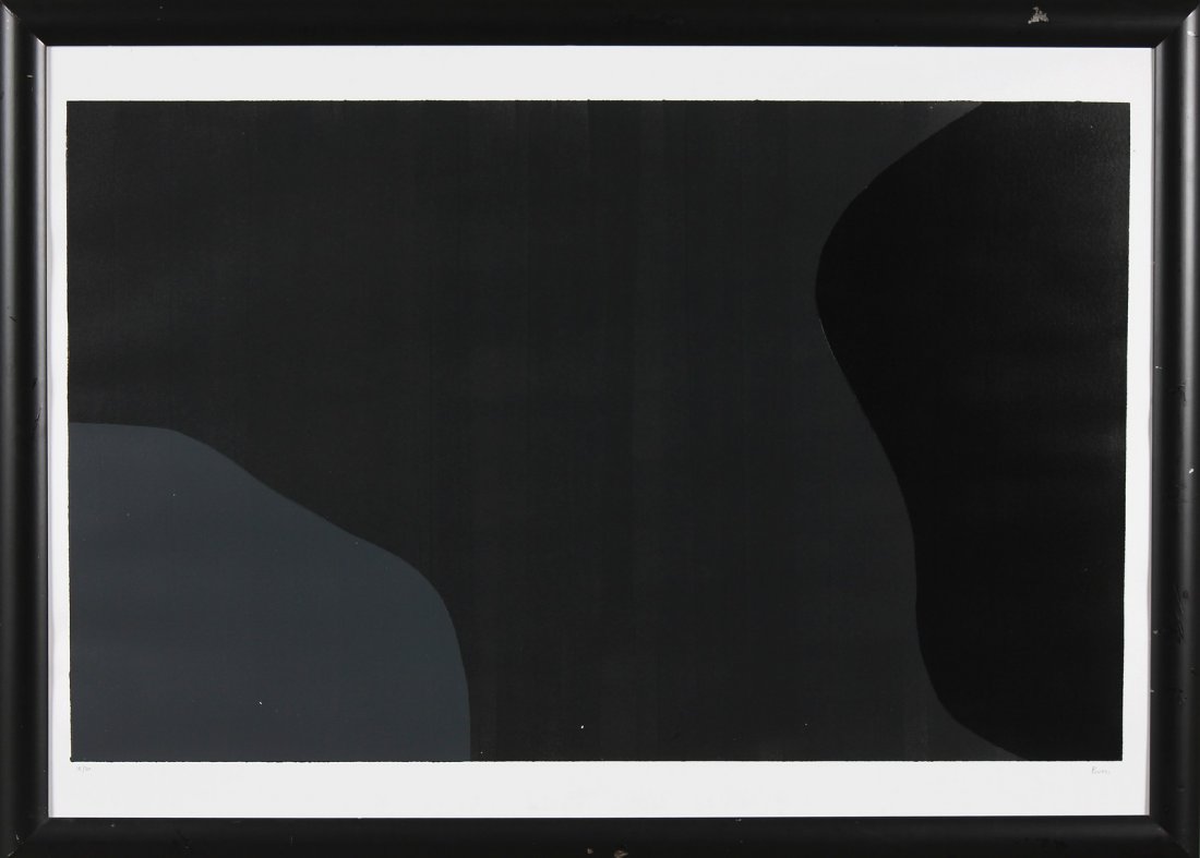 ALBERTO BURRI Senza titolo.: BURRI ALBERTO (1915 - 1995) Senza titolo. 1988. Serigrafia. Cm 100,00 x 70,00. 18/50. Tiratura in basso a sinistra. Firma in basso a destra. Dimensione lastra: cm 60x95,3. Autentica a cura di Mastrogi