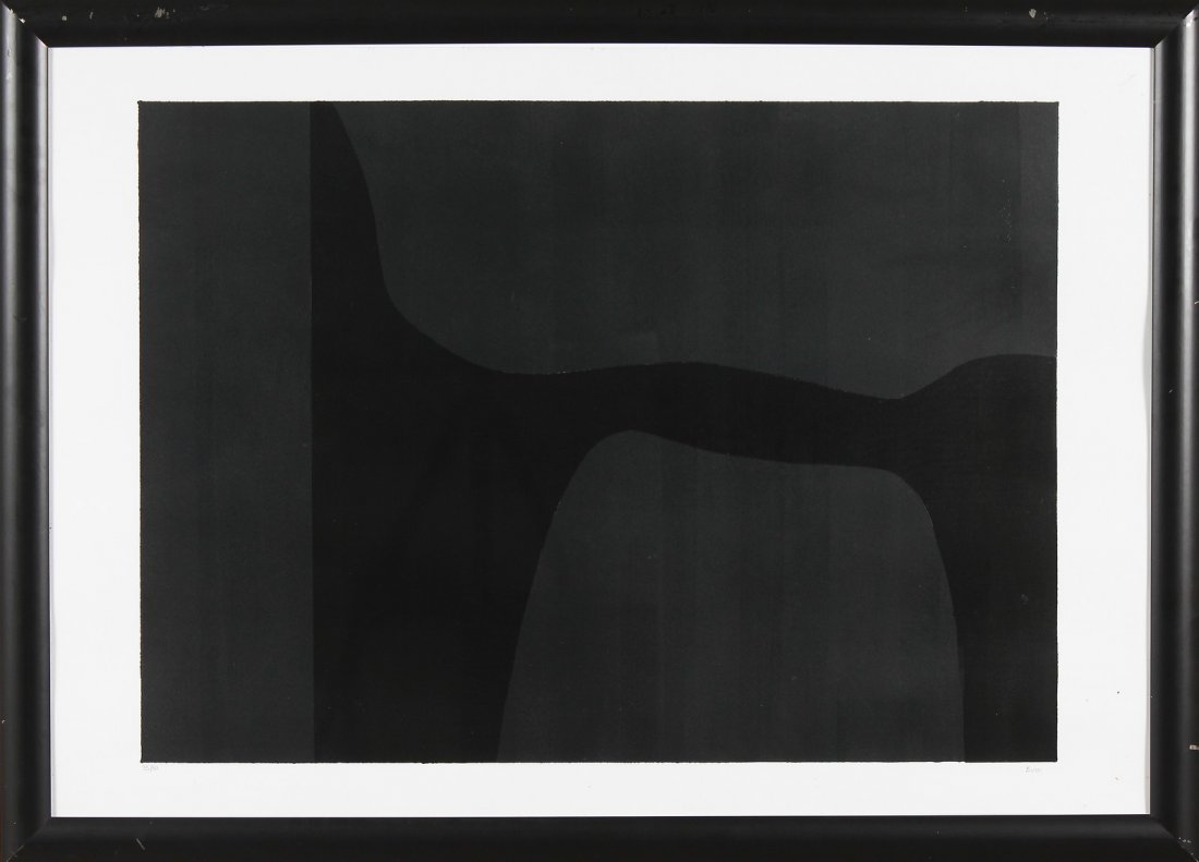 ALBERTO BURRI Senza titolo.: BURRI ALBERTO (1915 - 1995) Senza titolo. 1986. Serigrafia. Cm 100,00 x 70,00. 35/50. Tiratura in basso a sinistra. Firma in basso a destra. Dimensione lastra: cm 60x84. Autentica a cura di Mastrogiac