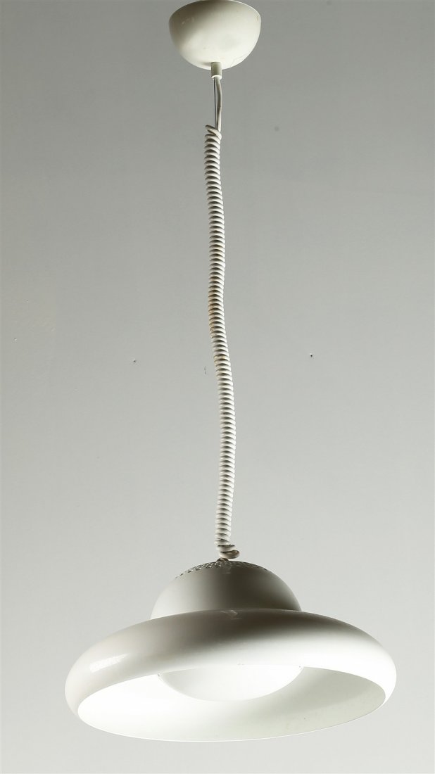 TOBIA SCARPA Per Flos. Lampada Fior di loto.: SCARPA TOBIA (n. 1935) Per Flos. Lampada Fior di loto. Acciaio. Cm 40,00 x 94,00 x 40,00.