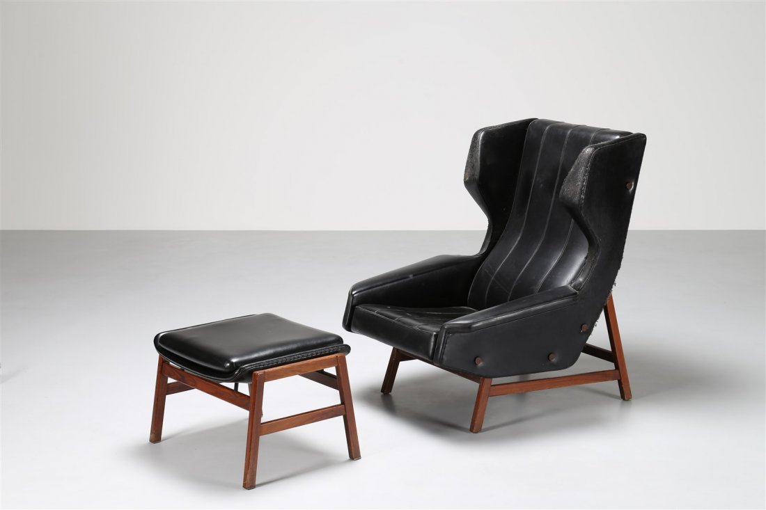 GIANFRANCO FRATTINI Per Cassina. Poltrona mod. 977 e (1 of 1)