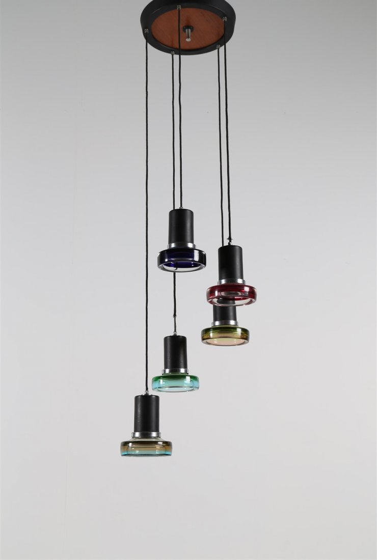 ANGELO SEGUSO Lampada a sospensione a 5 luci. (1 of 1)