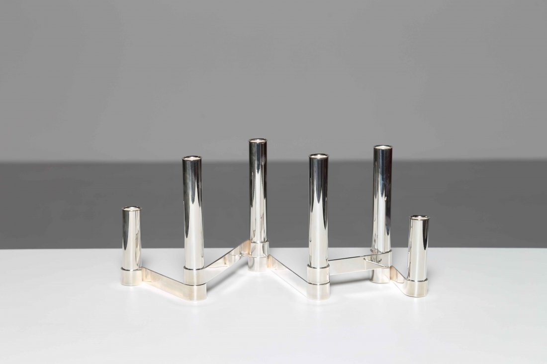 GIO' PONTI For Sabatini. Articulated centerpiece with (1 of 2)