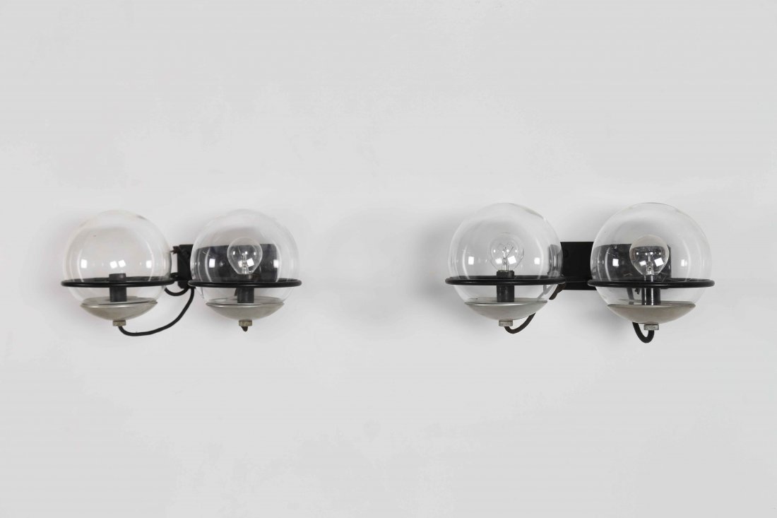 GINO SARFATTI For  Arte Luce. Pair of wall lights model (1 of 1)