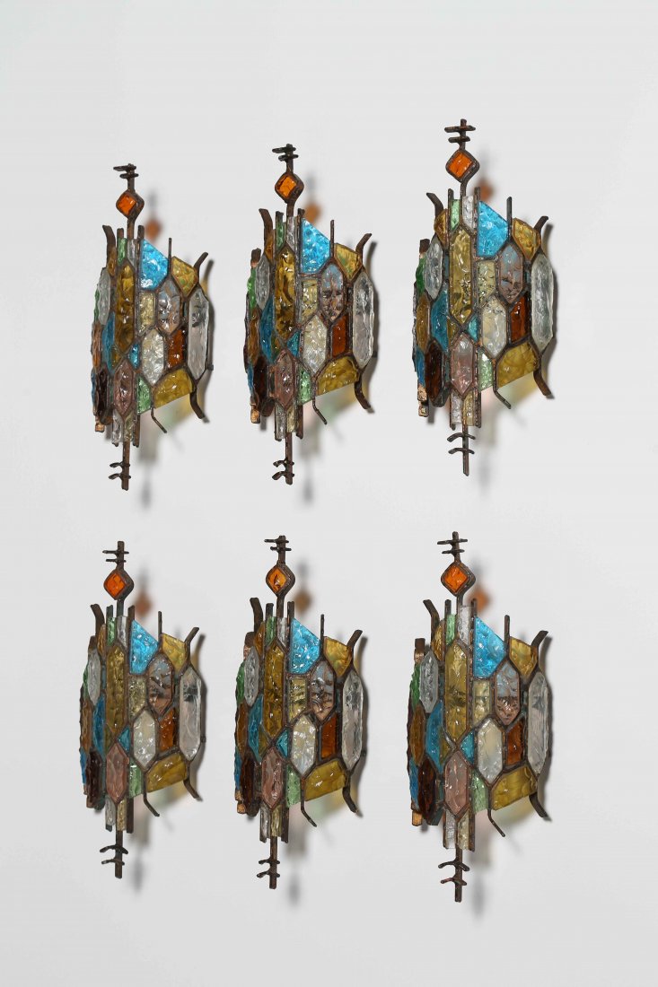 POLIARTE, VERONA Lot consists of 6 wall lamps made of (1 of 1)