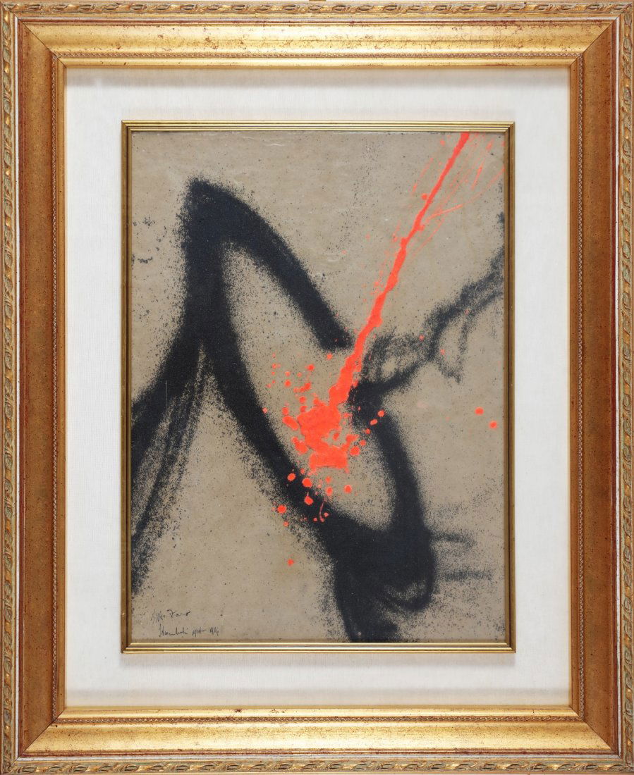 GILBERTO ZORIO Untitled.: ZORIO GILBERTO (n. 1944) Untitled. 1984. . Cm 43,00 x 59,50. Signture and year lower left. Provenance: Minini Gallery, Brescia.. Frame present
