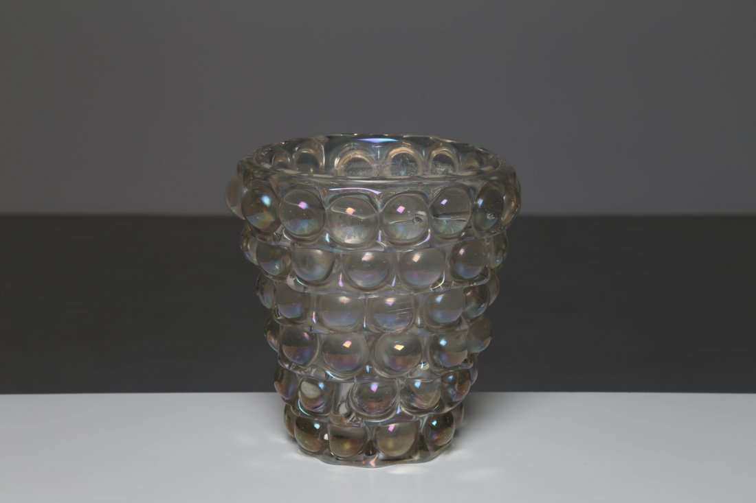 ERCOLE BAROVIER Lens vase with large semi-spherical (1 of 3)