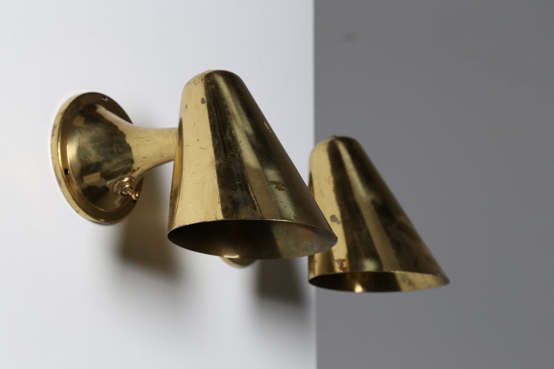 MANIFATTURA ITALIANA  Coppia di appliques in ottone, (1 of 1)