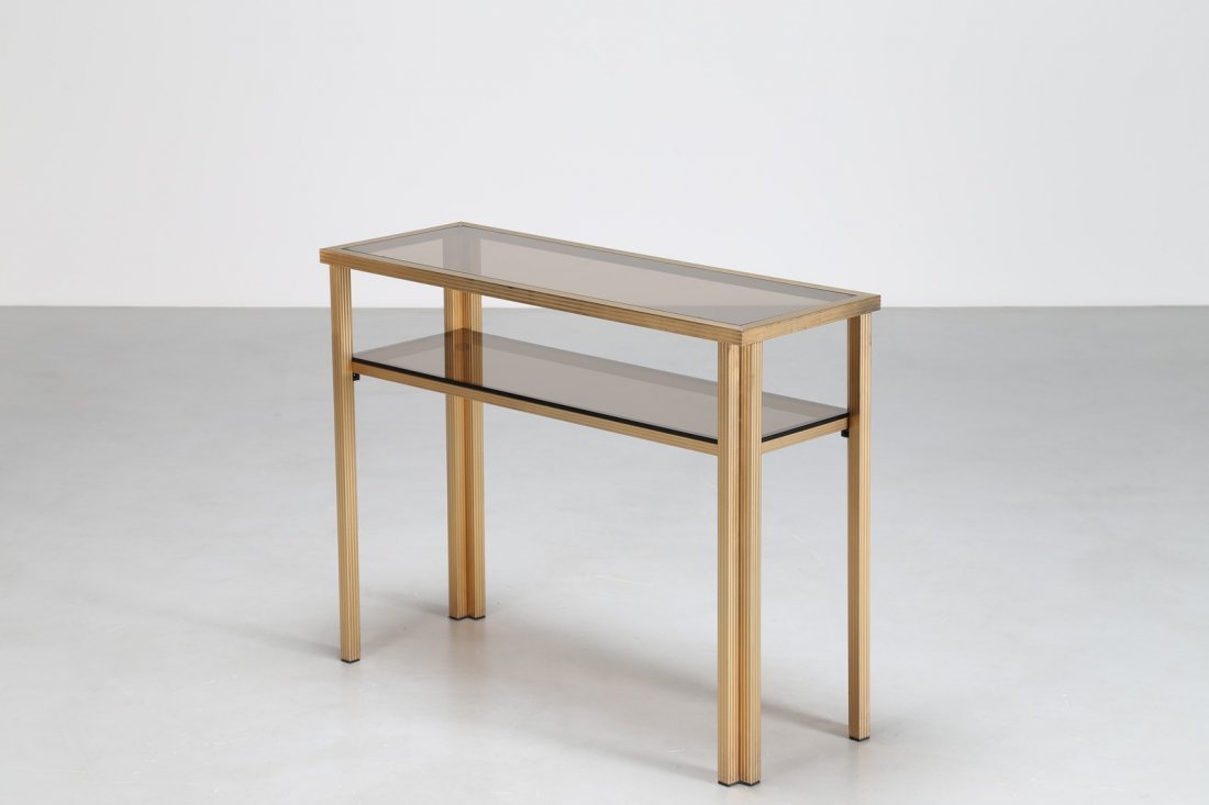 ROMEO REGA Console struttura in ottone con piani in (1 of 1)